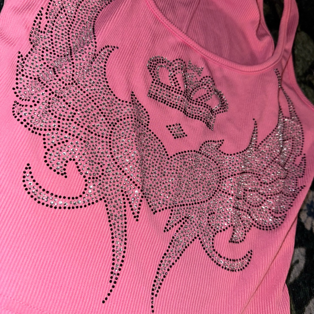 Pink Embellished Tank Top - Picture 4 of 4